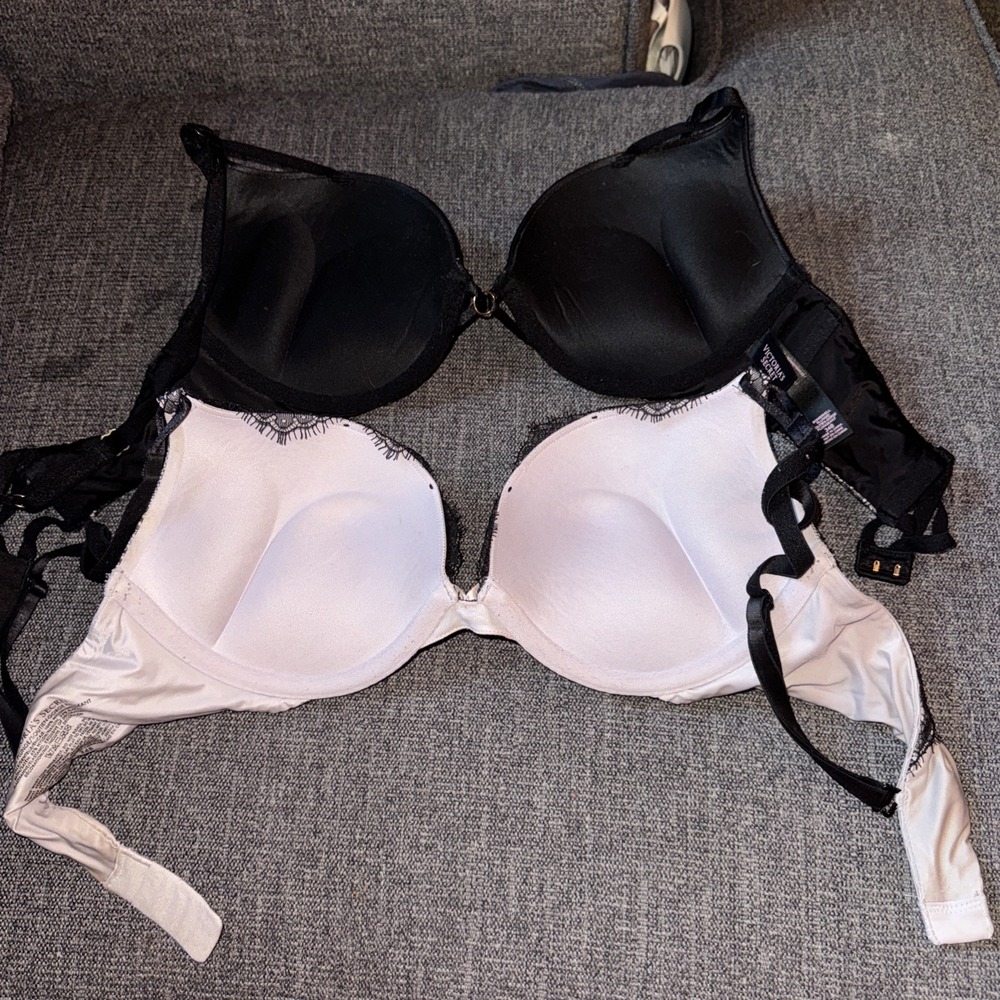 34B LACE VICTORIA SECRET BOMBSHELL PLUNGE /SOUTHERN GORGE PLONGEANT 2 BRA BUNDLE - Picture 4 of 5